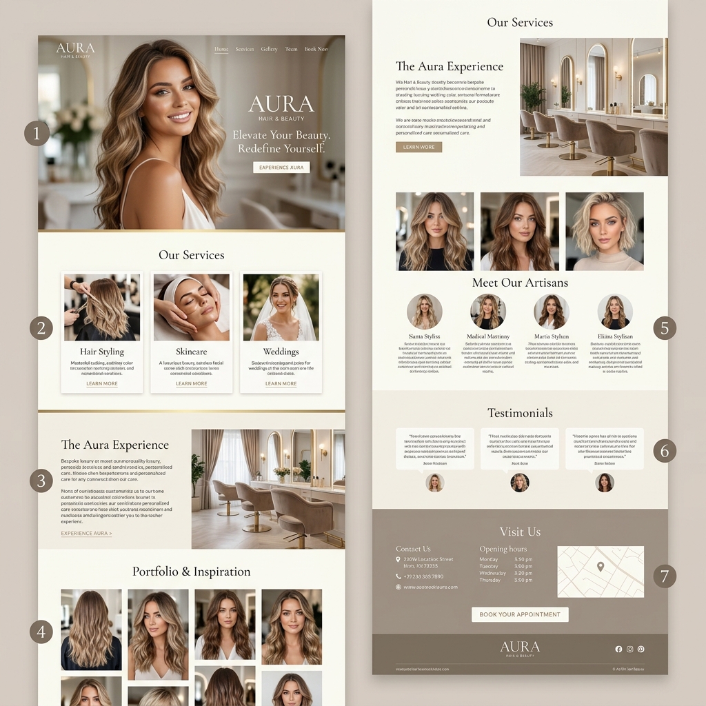 Luxe Looks — Salon Website